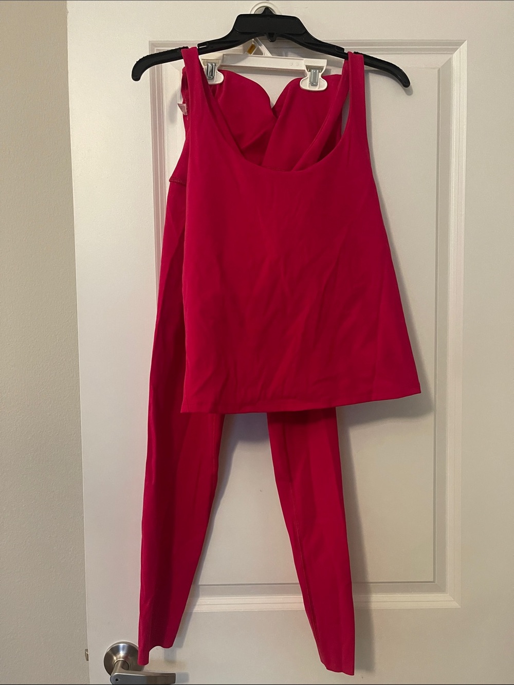SPANX red Piece Workout Set – Tank & Leggings